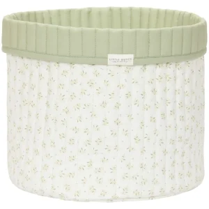 Cesto portaoggetti trapuntato grande con foglie di mirtillo - Little Dutch