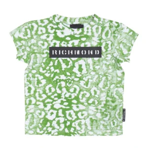 John Richmond T-shirt verde manica corta
