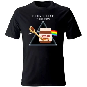 T-shirt nera unisex bambini The Dark side of the Spoon