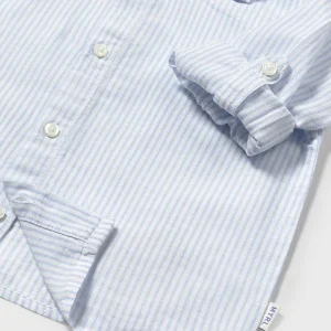 Camicia rigata azzurra - Mayoral