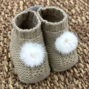 Babbucce neonati pon pon Juliana