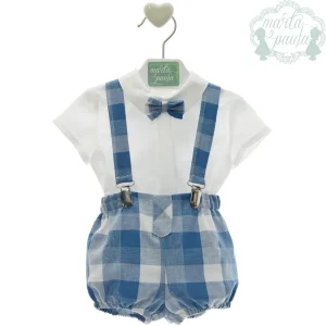 Completo bimbo 2pz con fantasia quadri Marta y Paula