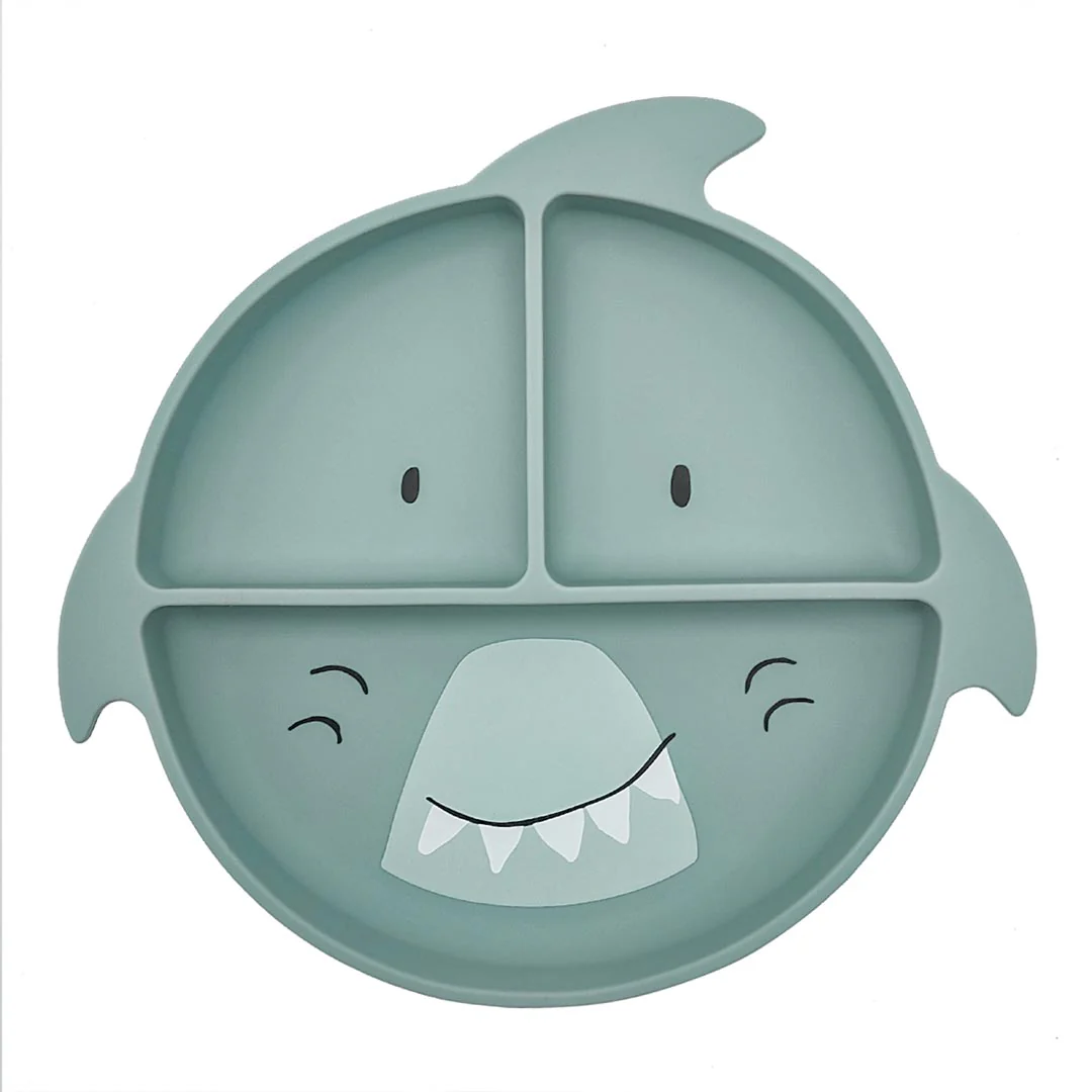 Piatto in silicone con suddivisioni e ventosa Mr. Shark - Trixie - immagine 2
