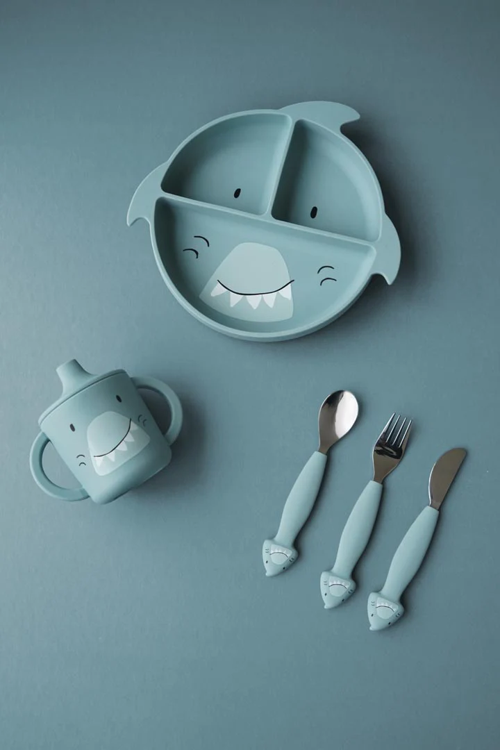 Piatto in silicone con suddivisioni e ventosa Mr. Shark - Trixie - immagine 6