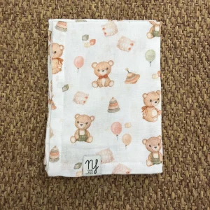 Mussola neonati garzata orsacchiotto Nannafrufru