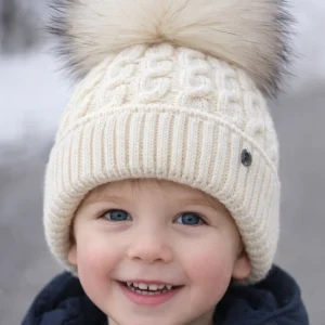 Cappello corda in lana treccia