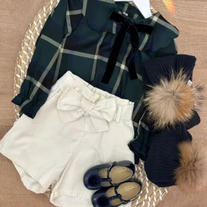 Blusa tartan verde/blu