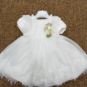 Abito bambina cerimonia dettagli in pizzo Colorichiari