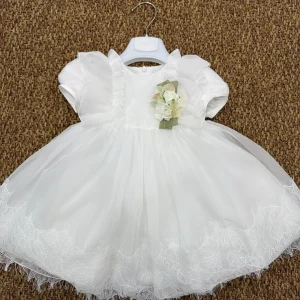 Abito bambina cerimonia dettagli in pizzo Colorichiari