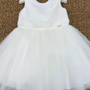 Abito bambina cerimonia con fiocco sul retro Baby A