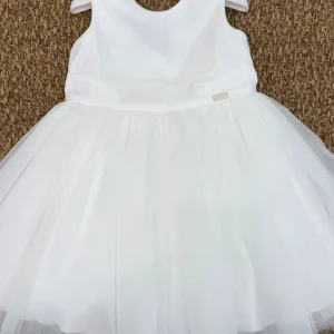 Abito bambina cerimonia con fiocco sul retro Baby A