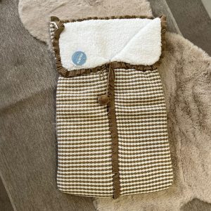 Baby sacco tortora in misto lana - Juliana