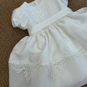 Abito battesimale micro paillettes