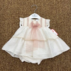 Abito bambina con fiocco Del Sur