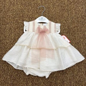 Abito bambina con fiocco Del Sur