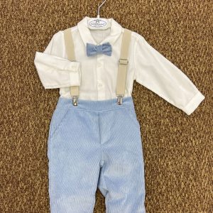 Completo bimbo 5pz con bretelle e papillon Teto&Teta