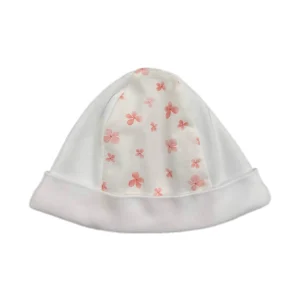 Cappellino neonata in cotone ricamo petali Baby Gi