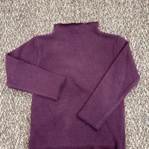 Maglia bimba collo alto malva Fiorile