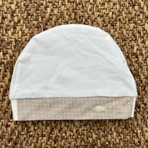 Cappello neonati dettagli beige Ninnaoh