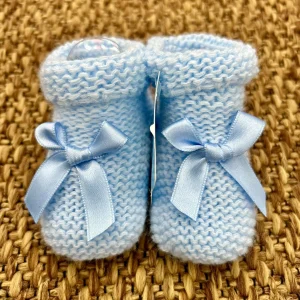 Babbucce neonati con fiocchetto Sardon