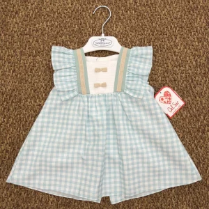 Abito bambina quadretti Del Sur
