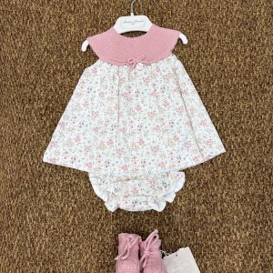 Abito bambina a fiori con culotte e scarpine Martin Aranda