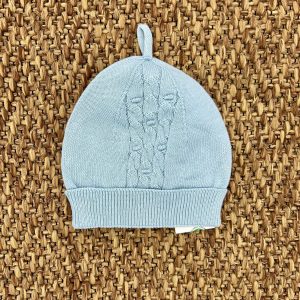 Cappellino bimbo con trama treccia Wedoble