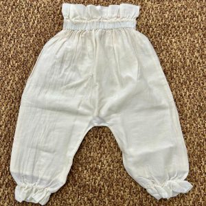 Pantaloni bimba in lino Fiorile