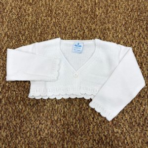 Giacchino bambina bordo smerlato Sardon