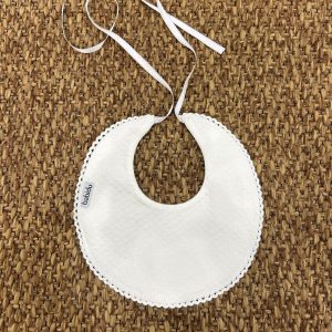 Bavetta neonati con merletto Babidu