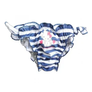 Slip da bagno blu kitty neonata