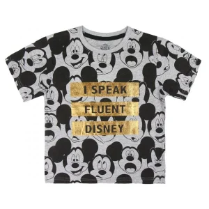 Topolino T-shirt manica corta grigia bambino
