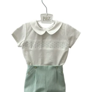 Completo bimbo 2pz in lino Paz Rodriguez