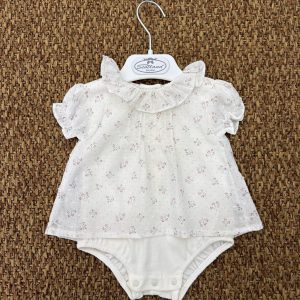 Body neonata con collo volant Wedoble