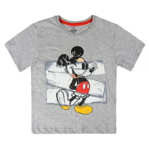 Topolino T-shirt manica corta grigia bambino