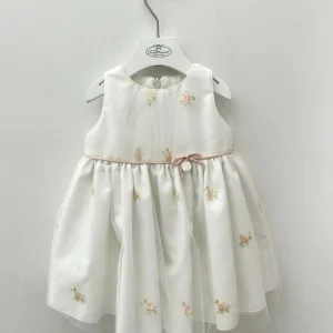 Abito bimba cerimonia con fiorellini Martin Aranda