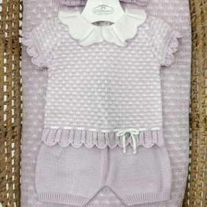 Completo Nascita 2pz con fiocchettino Marlù