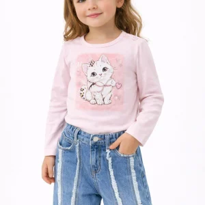 Magliettina bimba con gattino