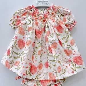 Abito con coulotte e punto smock Tartaleta