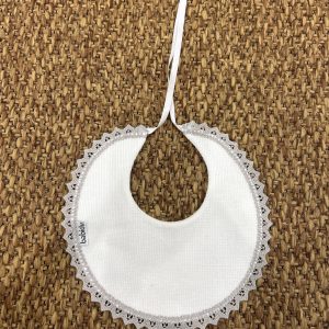 Bavetta neonati con merletto Babidu