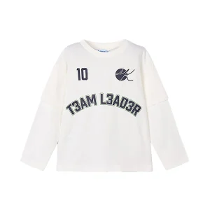 T-shirt MAYORAL da BAMBINO - Panna