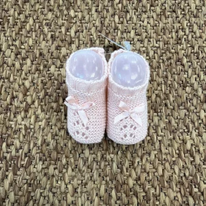 Babbucce neonata con fiocchetto Juliana