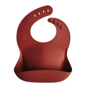 Bavetta in silicone Mushie — Raw Sienna