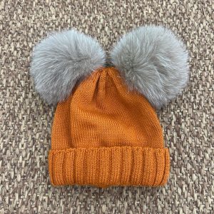 Cappellino bimbi lana 2 pon pon Gio Higuamy