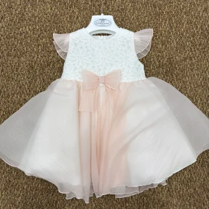 Abito bambina cerimonia con fiocco Ninnaoh