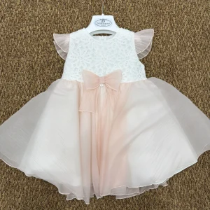 Abito bambina cerimonia con fiocco Ninnaoh