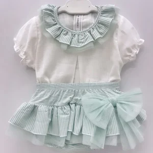 Completo con fiocco in tulle Calamaro