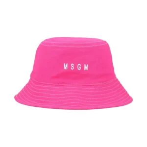 MSGM Cappello cloche fucsia