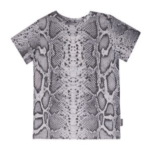 Mousse dans la bouche T-shirt bianco nero bambino