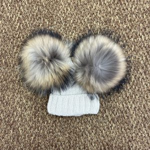 Cappellino bimbi lana doppio pon pon Gio Higuamy